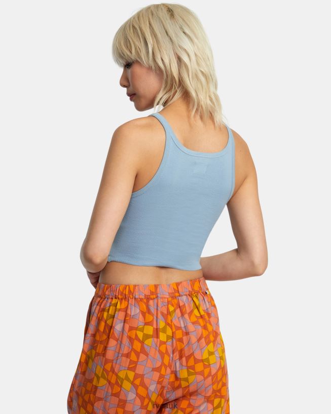 dusty blue Slide Tank Top Women L888X1335 RVCA Clothing