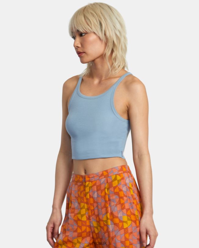 dusty blue Slide Tank Top Women L888X1335 RVCA Clothing