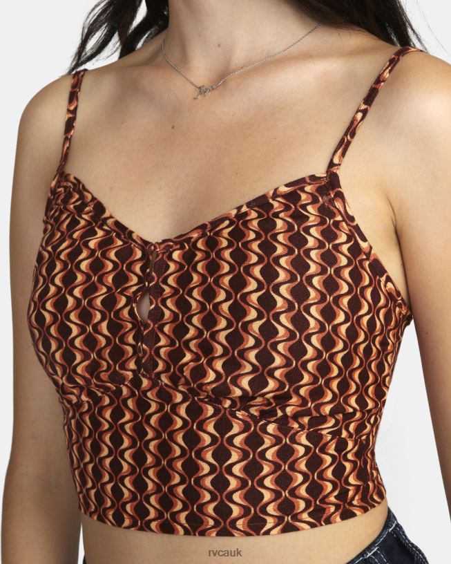 espresso Moxy Tank Top Women L888X1542 RVCA Clothing