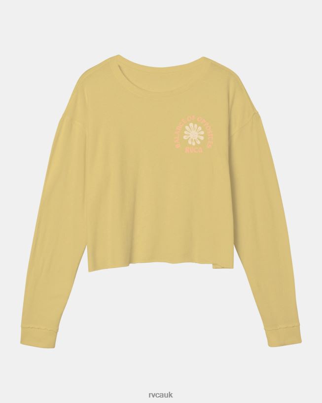 golden Sol Long Sleeve Tee Women L888X1194 RVCA Clothing