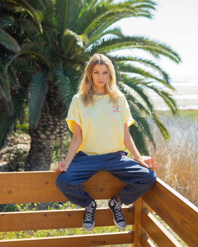 lemon meringue Cherub Graphic Tee Women L888X1716 RVCA Clothing