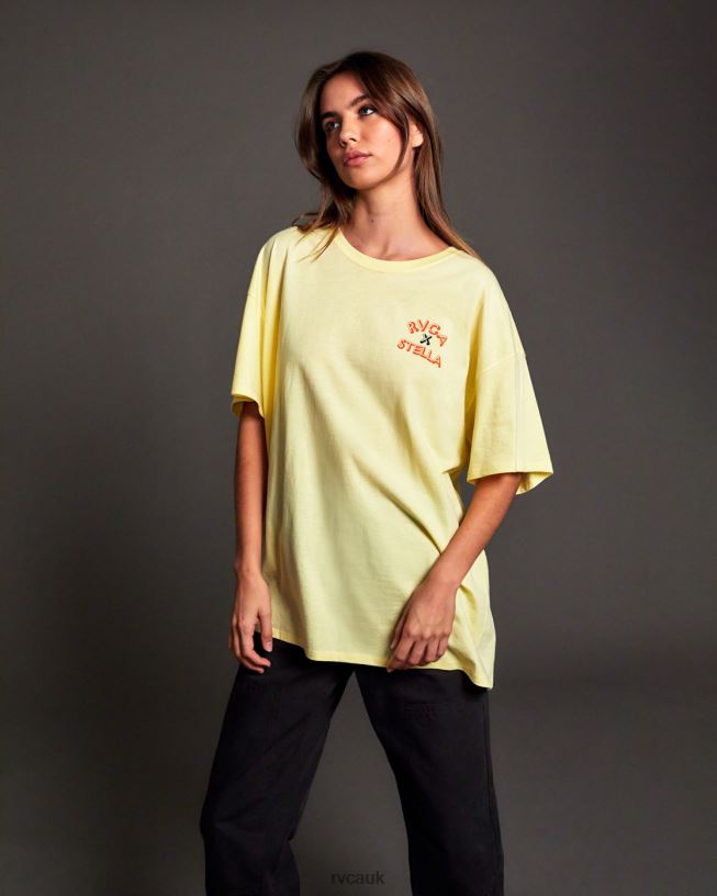 lemon meringue Cherub Graphic Tee Women L888X1716 RVCA Clothing