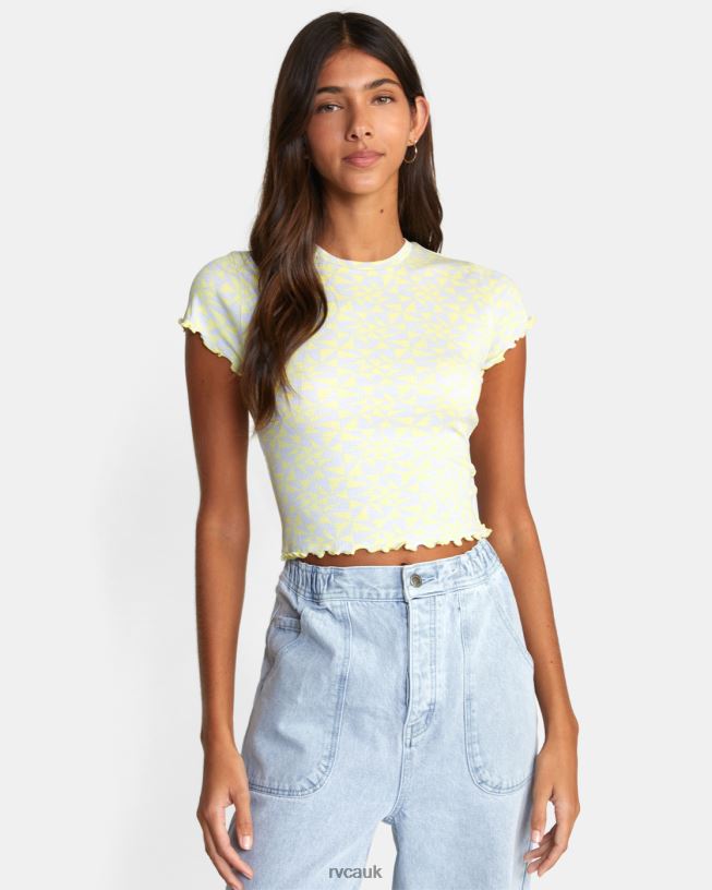 lime yellow Classmate Crop Tee Women L888X1556 RVCA Clothing