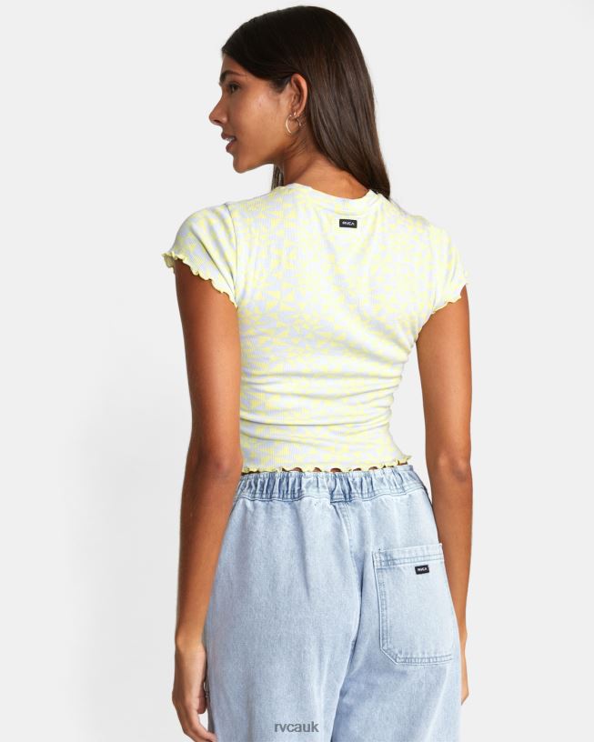 lime yellow Classmate Crop Tee Women L888X1556 RVCA Clothing
