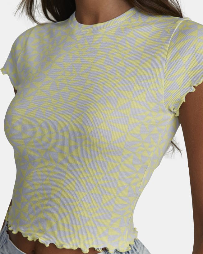 lime yellow Classmate Crop Tee Women L888X1556 RVCA Clothing