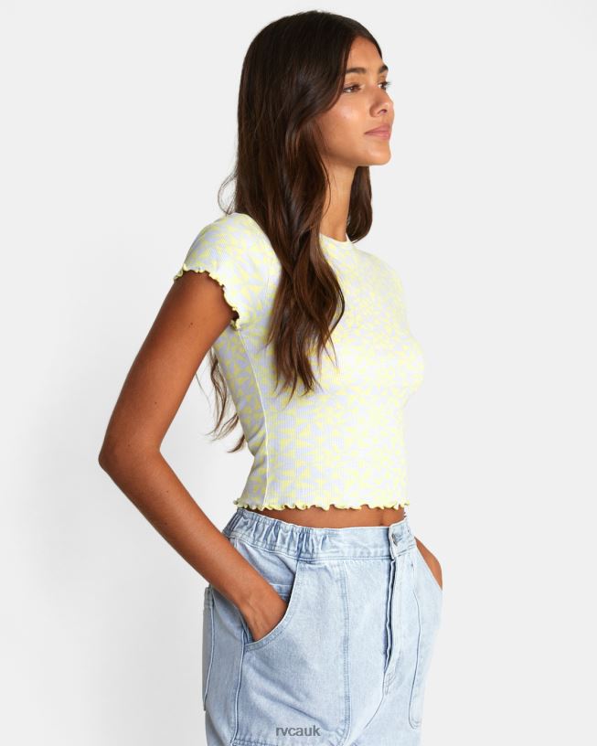 lime yellow Classmate Crop Tee Women L888X1556 RVCA Clothing