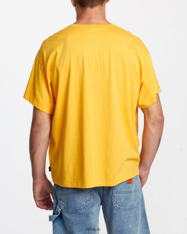 marigold Rose Machado Snake Tee Women L888X229 RVCA Clothing