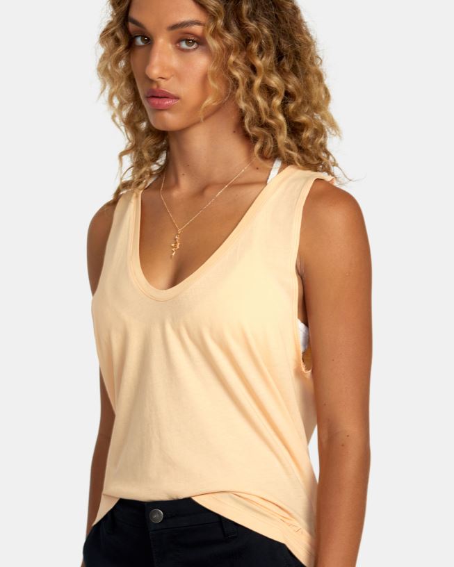 melon Minted Tank Top Women L888X1236 RVCA Clothing