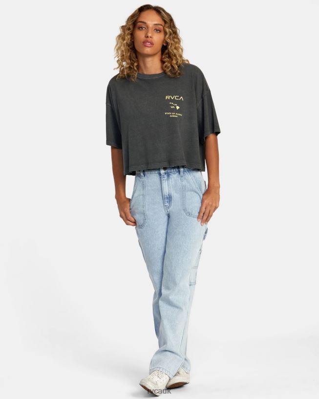 pirate black Hawaii State Of Aloha Tee Women L888X184 RVCA Clothing