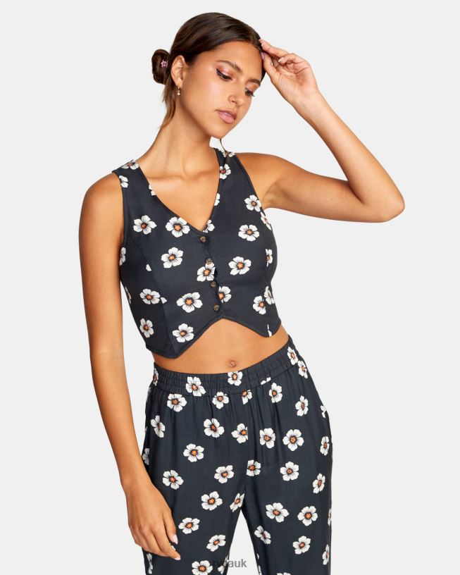 pirate black Summer Love Vest Women L888X1518 RVCA Clothing