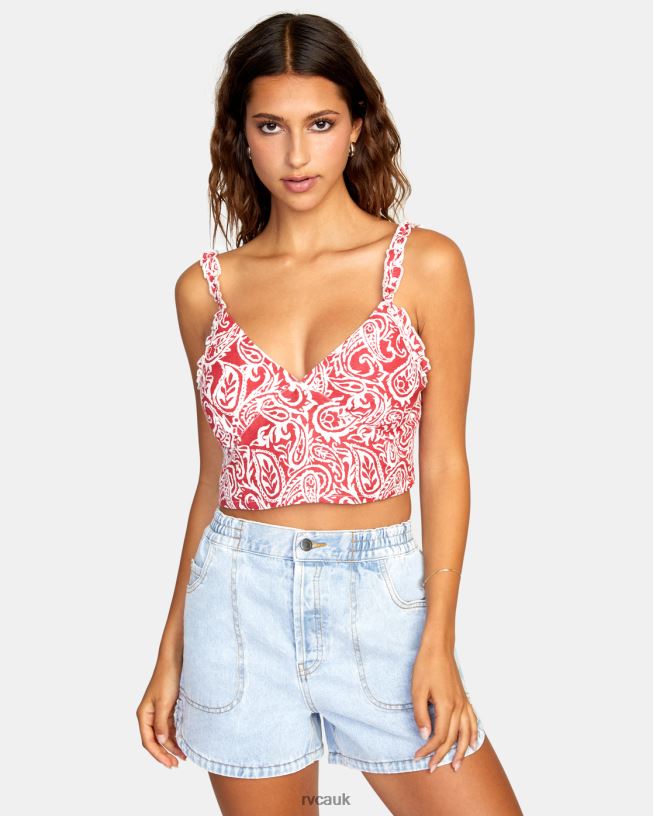 red earth Sweetheart Cropped Tank Top Women L888X1445 RVCA Clothing