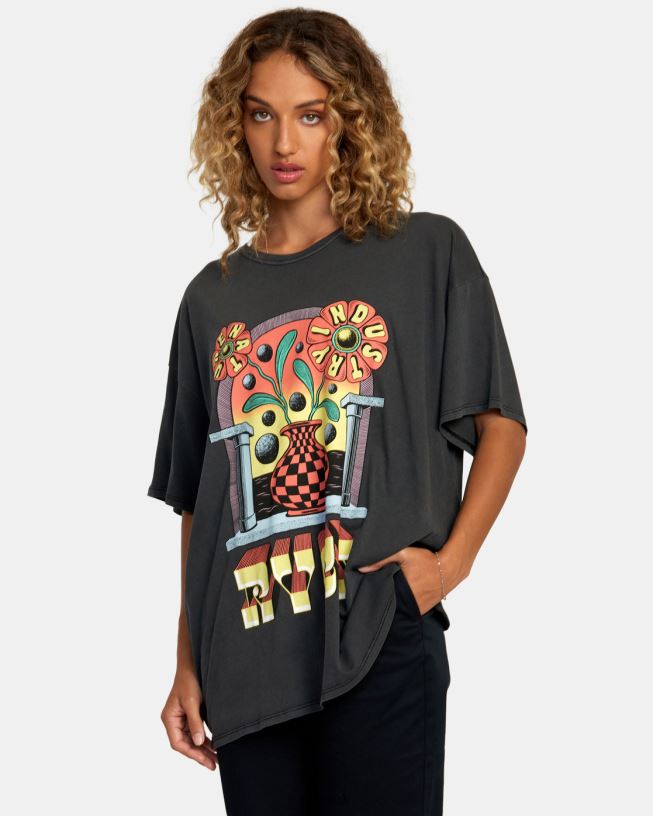 rvca black Martin Ander Potal Tee Women L888X234 RVCA Clothing