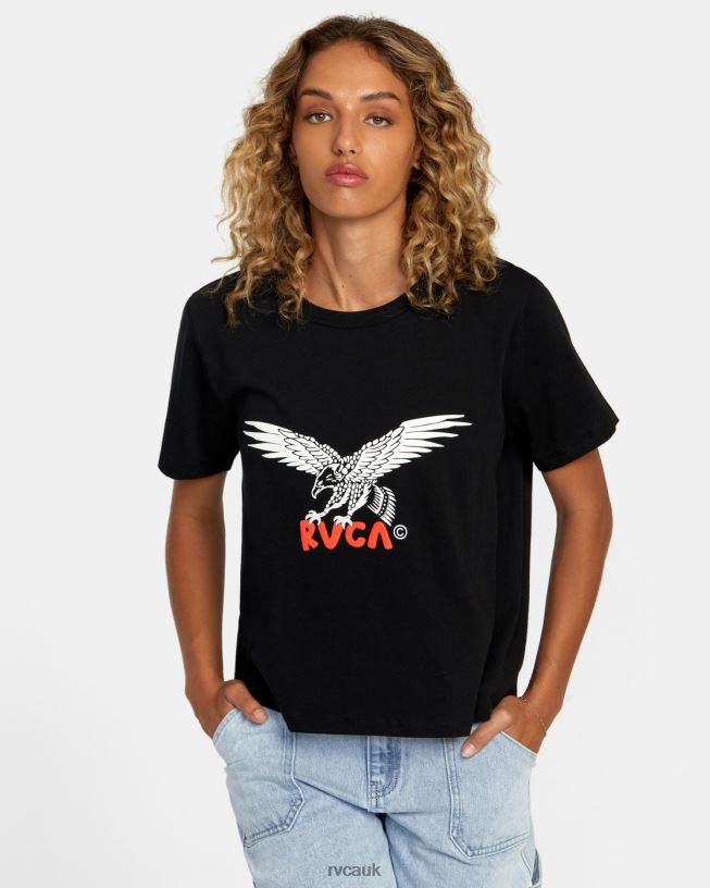 rvca black Patriot Tee Women L888X1247 RVCA Clothing