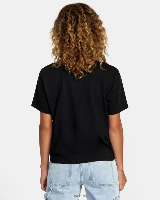 rvca black Patriot Tee Women L888X1247 RVCA Clothing