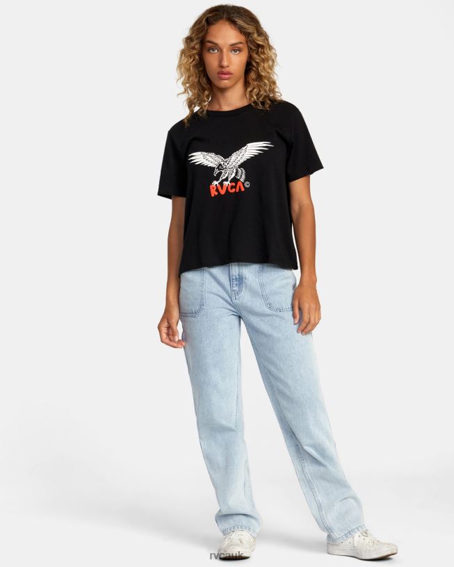 rvca black Patriot Tee Women L888X1247 RVCA Clothing