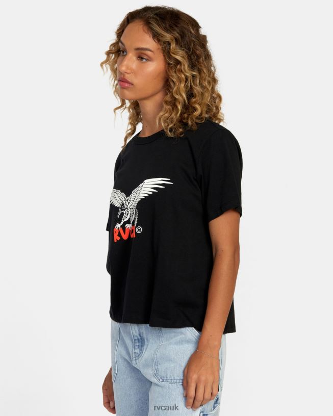 rvca black Patriot Tee Women L888X1247 RVCA Clothing