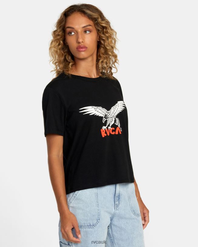 rvca black Patriot Tee Women L888X1247 RVCA Clothing