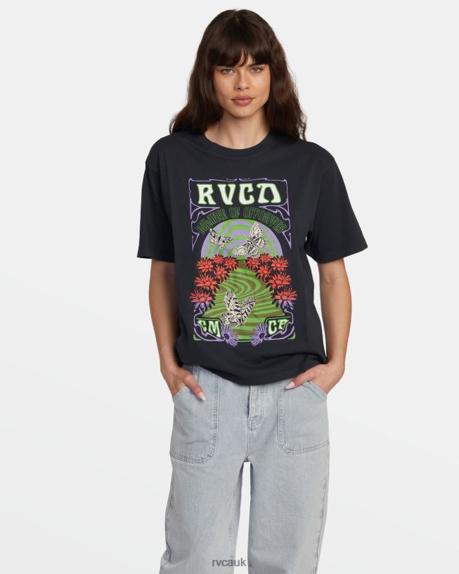 rvca black Swirl Anyday T-Shirt Women L888X1366 RVCA Clothing