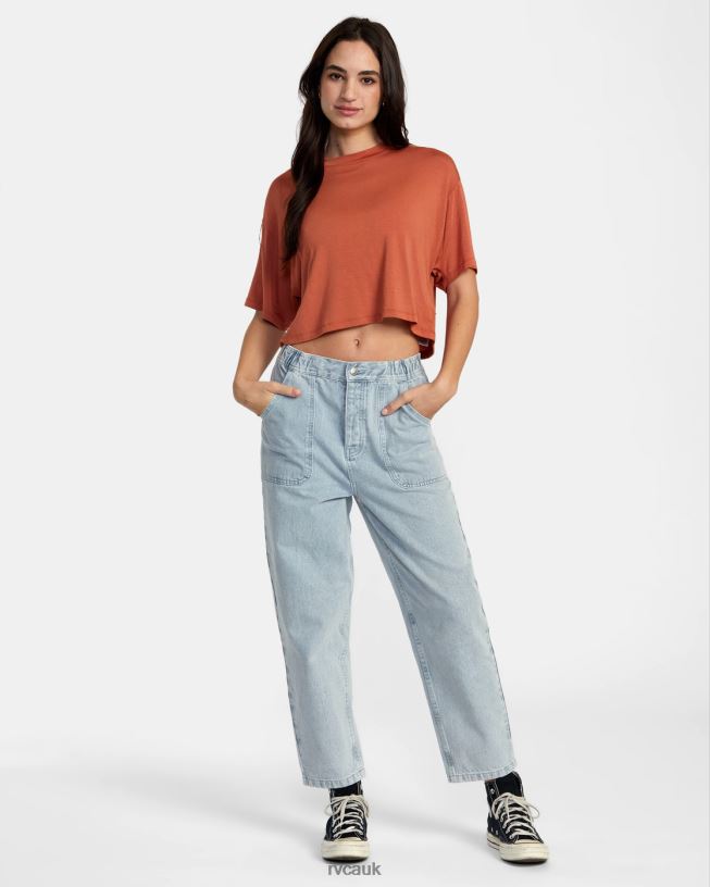 sandlewood Hooky Tee Women L888X1354 RVCA Clothing