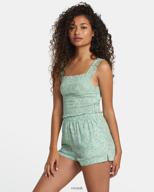 seafoam Terrace Eco Tank Top Women L888X1127 RVCA Clothing