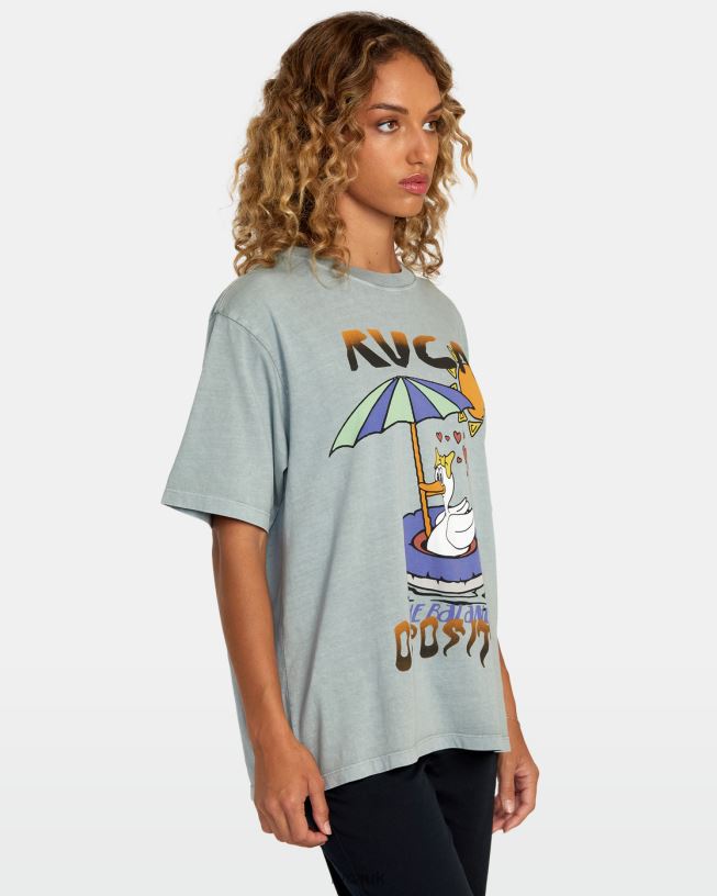 shale Sun Baked Tee Women L888X1237 RVCA Clothing
