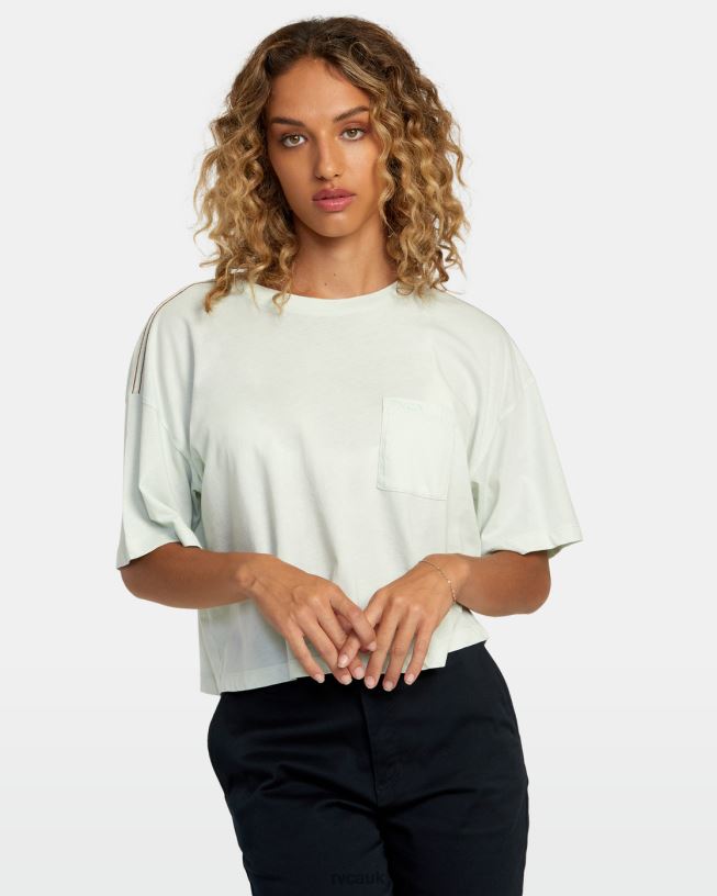 sky blue PTC Tee Women L888X1174 RVCA Clothing