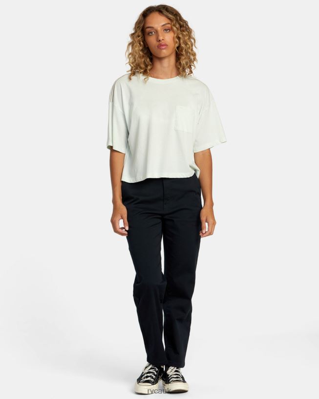 sky blue PTC Tee Women L888X1174 RVCA Clothing