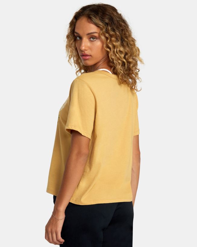 straw Essential Tee Women L888X1218 RVCA Clothing
