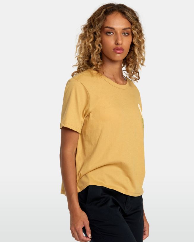 straw Essential Tee Women L888X1218 RVCA Clothing