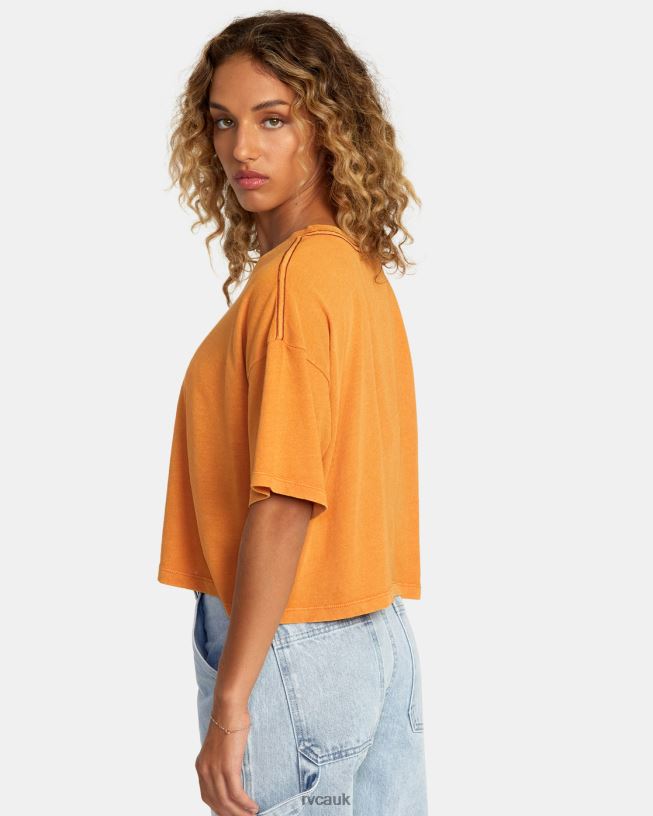 tangerine Solar Eclipse Tee Women L888X1173 RVCA Clothing
