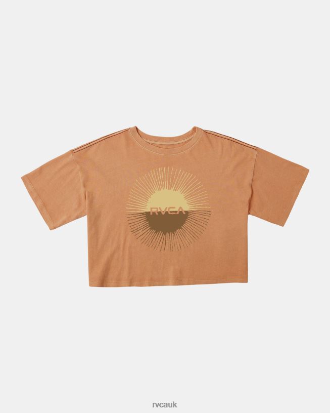 tangerine Solar Eclipse Tee Women L888X1173 RVCA Clothing