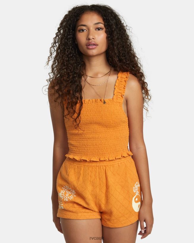 tangerine Terrace Tank Top Women L888X1088 RVCA Clothing