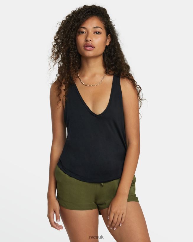 true black Minted Tank Top Women L888X1277 RVCA Clothing