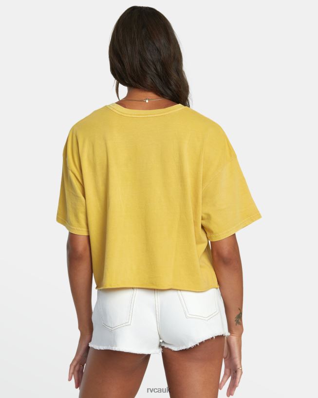 vintage gold PTC Pocket Tee Women L888X1093 RVCA Clothing