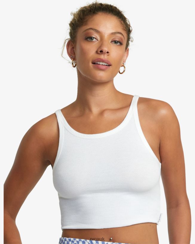 whisper white Slide Tank Top Women L888X1081 RVCA Clothing