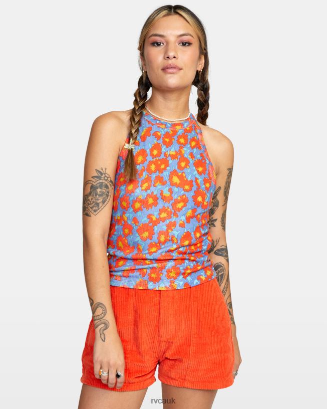 cobalt Rave Tank Top Women L888X1552 RVCA Clothing