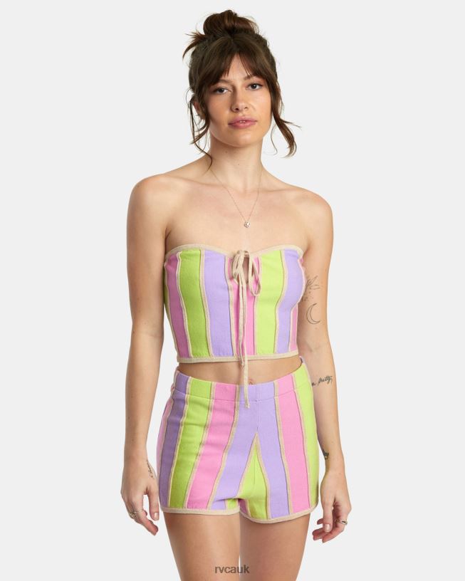 multi Upswing Crop Top Women L888X1376 RVCA Clothing