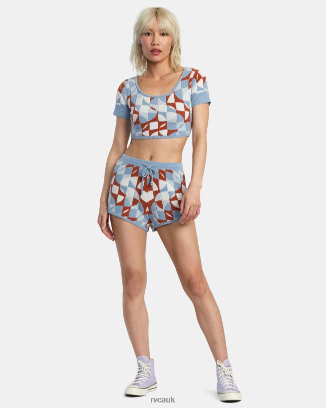 sandlewood Geode Knitted Crop Top Women L888X1385 RVCA Clothing