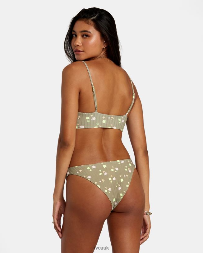aloe Decoupage High Leg Bikini Bottoms Women L888X1178 RVCA Swim