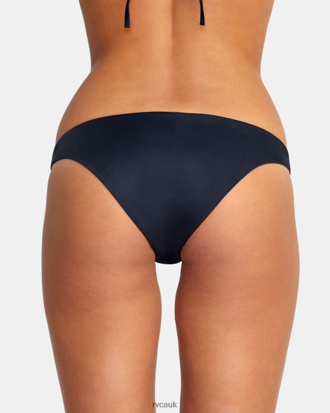 black Solid Medium Bikini Bottoms Women L888X1292 RVCA Swim