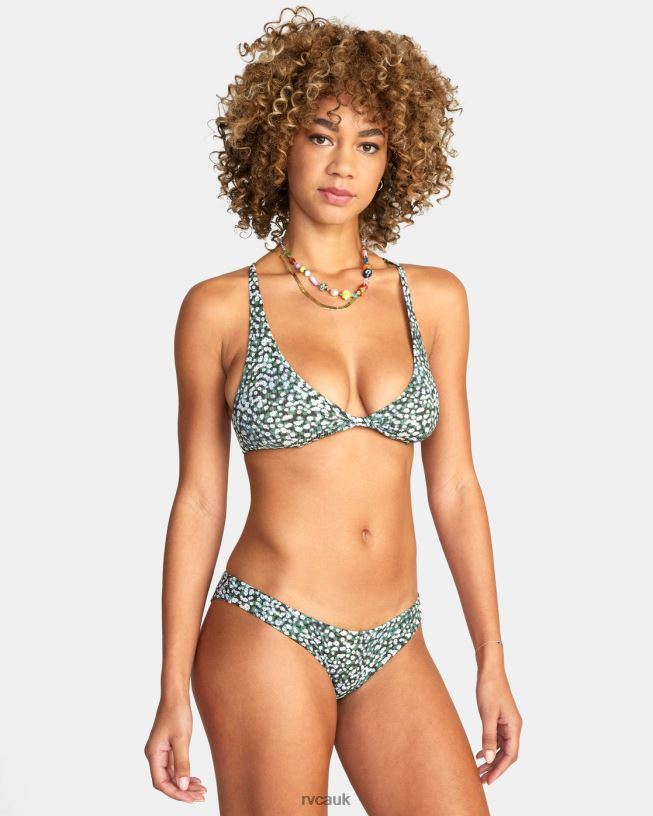 blue dust Daisy Jane Cheeky Bikini Bottoms Women L888X1695 RVCA Swim