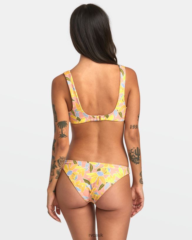 lilikoi Sunkissed Reversible Medium Bikini Bottoms Women L888X1392 RVCA Swim