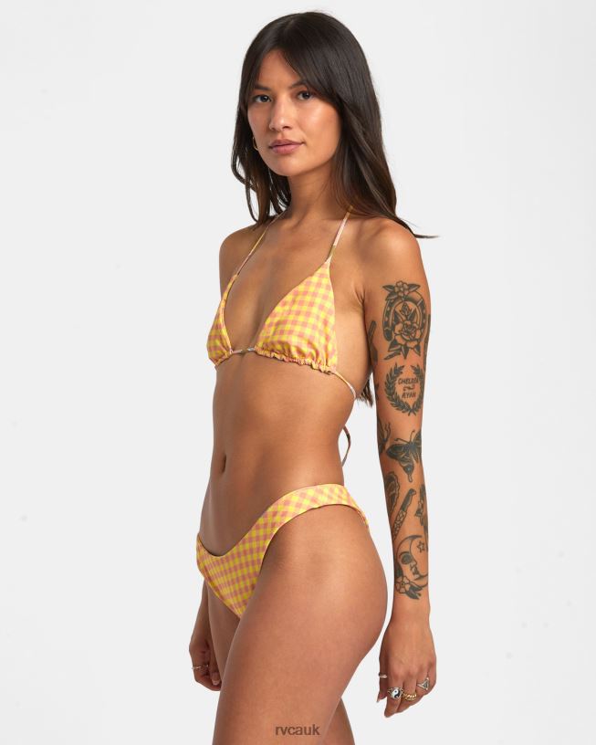 lilikoi Sunkissed Reversible Skimpy Bikini Bottoms Women L888X1396 RVCA Swim