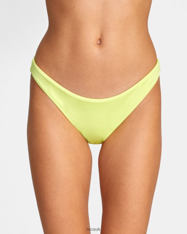 limeade Solid Medium Bikini Bottoms Women L888X1496 RVCA Swim