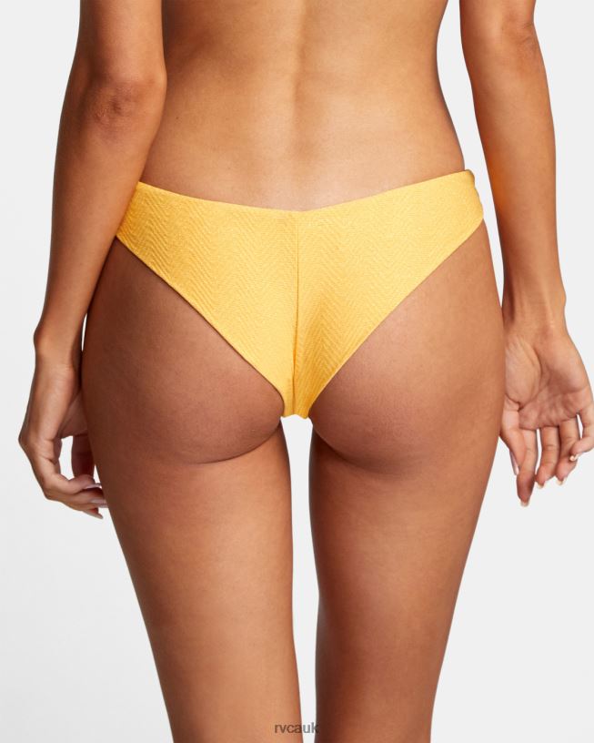 marigold Brightside Cheeky Bikini Bottoms Women L888X1659 RVCA Swim