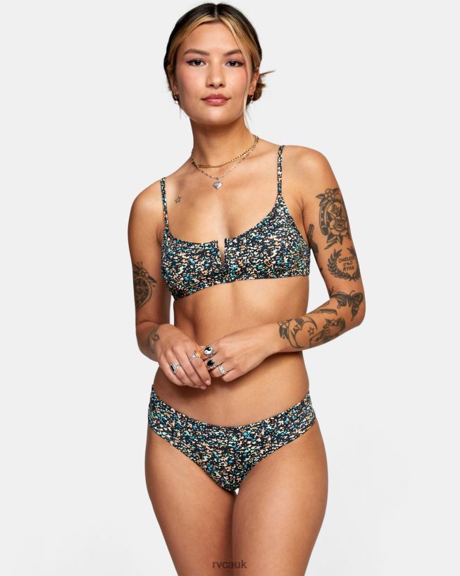 multi No Matter Cheeky Boyshort Bikini Bottoms Women L888X1674 RVCA Swim