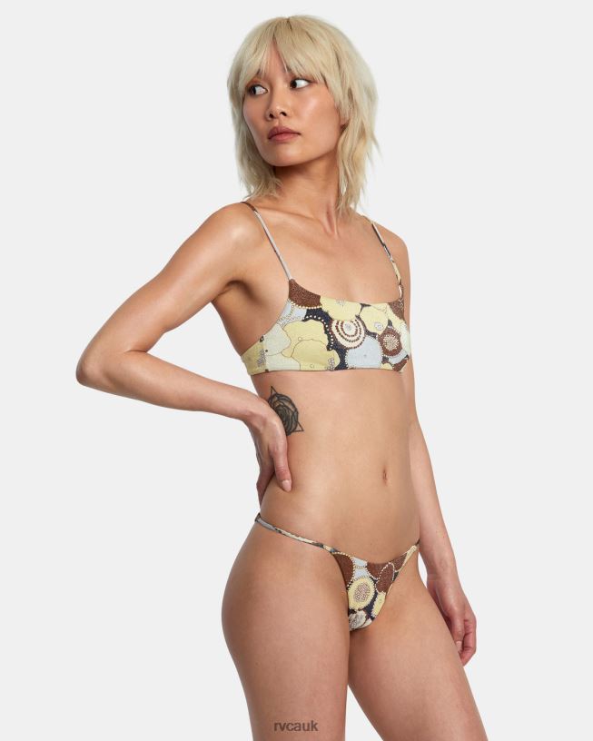 multi Retro Rowe Skimpy Bikini Bottoms Women L888X1658 RVCA Swim