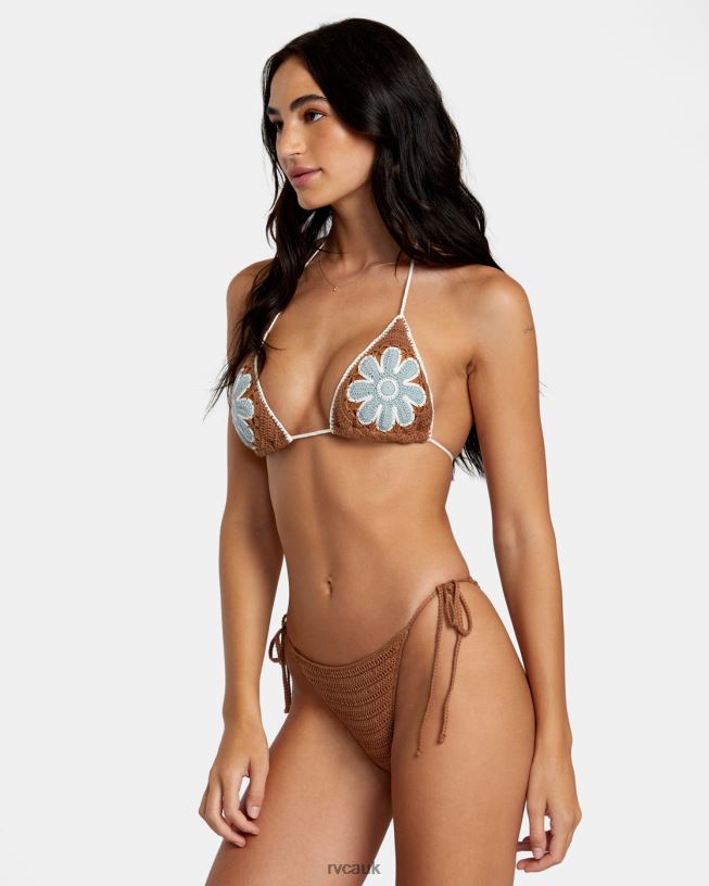 sienna Cotton Crochet Side Tie Cheeky Bikini Bottoms Women L888X1152 RVCA Swim
