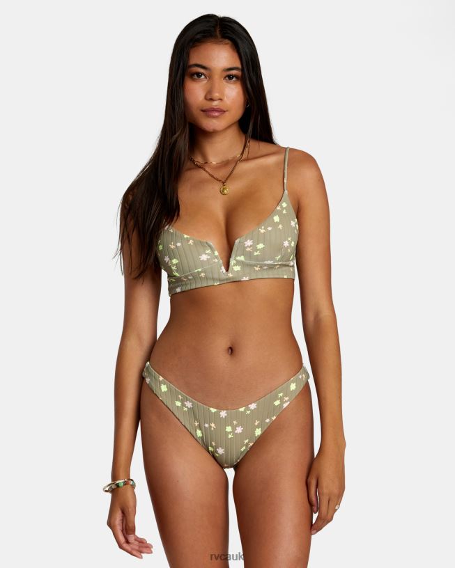 aloe Decoupage Crop Bikini Top Women L888X1203 RVCA Swim
