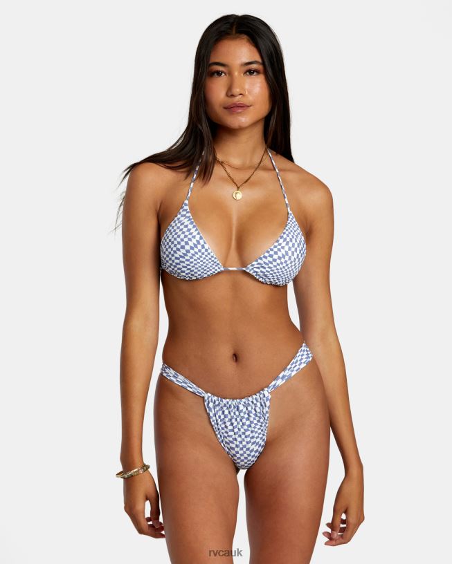 coast Swerve Check Triangle Bikini Top Women L888X1167 RVCA Swim